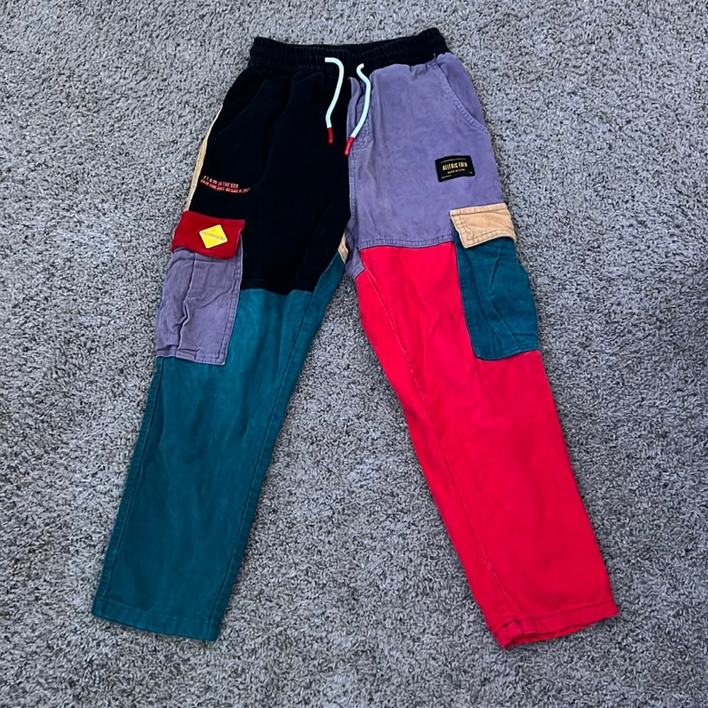 Patched cargo pants